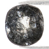 Natural Loose Cushion Salt And Pepper Diamond Black Grey Color 1.49 CT 7.60 MM Cushion Shape Rose Cut Diamond L1856