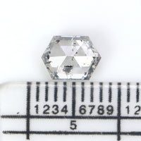 Natural Loose Hexagon Diamond White - F Color 1.03 CT 6.70 MM Hexagon Shape Rose Cut Diamond KDL2682