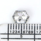 Natural Loose Hexagon Diamond White - F Color 1.03 CT 6.70 MM Hexagon Shape Rose Cut Diamond KDL2682