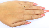 Natural Loose Kite Diamond Yellow Color 0.57 CT 6.70 MM Kite Shape Rose Cut Diamond L9634