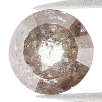 Natural Loose Rose Cut Salt And Pepper Diamond Black Grey Color 0.46 CT 4.75 MM Rose Cut Shape Diamond L1029