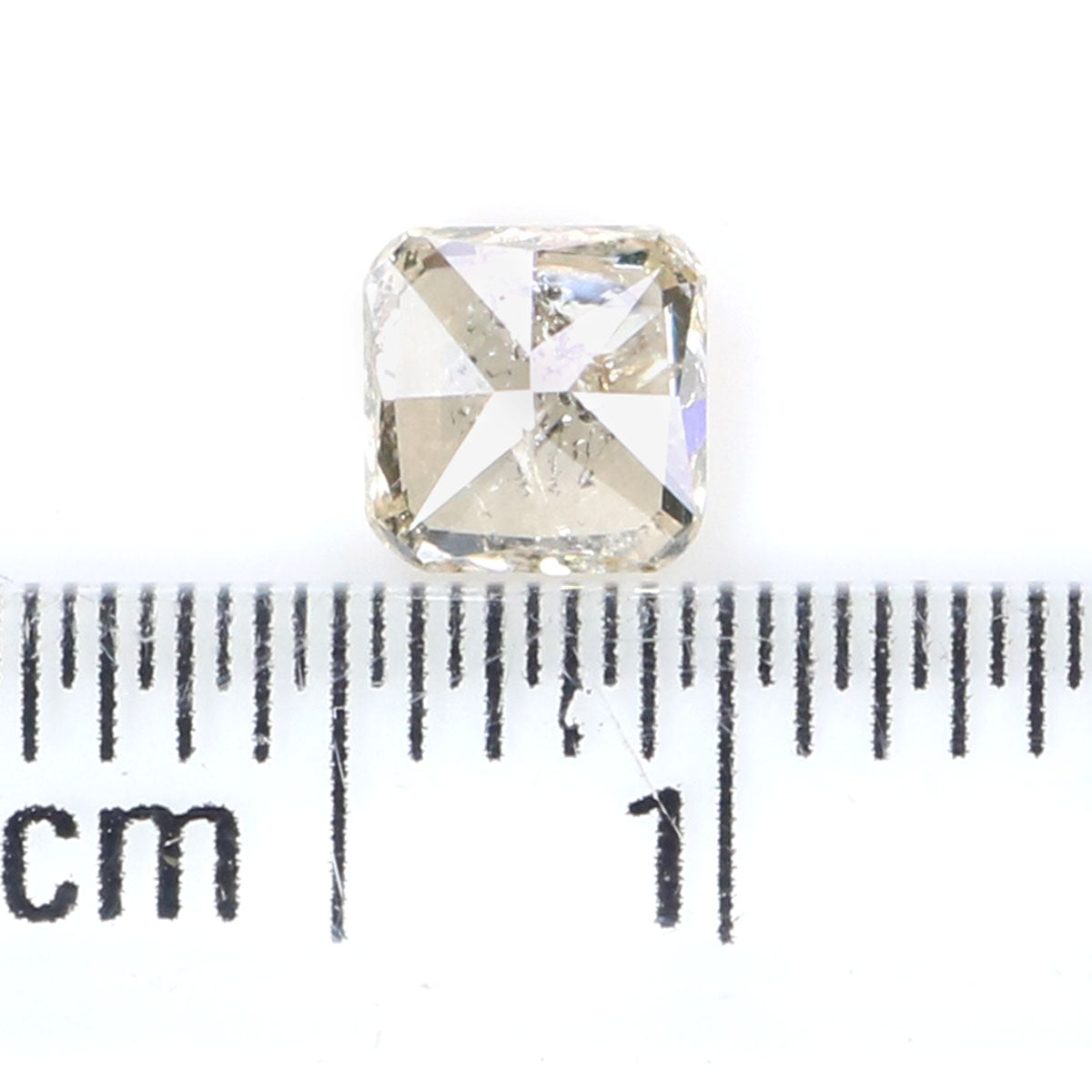 Natural Loose Radiant Yellow Grey Color Diamond 0.50 CT 4.50 MM Radiant Shape Rose Cut Diamond KR113