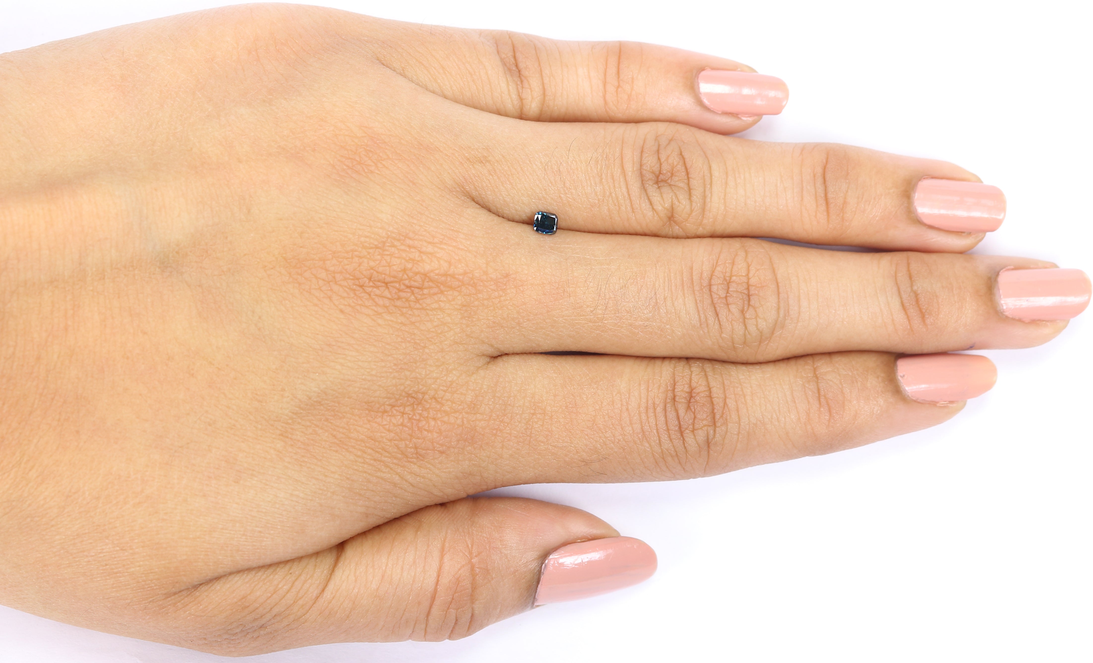 0.16 CT Natural Loose Cushion Shape Diamond Blue Color Cushion Cut Diamond 3.10 MM Natural Blue Color Cushion Brilliant Cut Diamond LQ5799