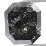 Natural Loose Diamond Emerald Black Color I3 Clarity 5.10 MM 0.80 Ct KDK1796