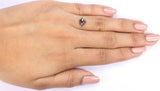 Natural Loose Shield Diamond Brown Black Color 1.21 CT 6.75 MM Shield Shape Rose Cut Diamond L9591