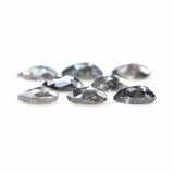 Natural Loose Pear Salt And Pepper Diamond Black Grey Color 0.93 CT 3.50 MM Pear Shape Rose Cut Diamond L1295