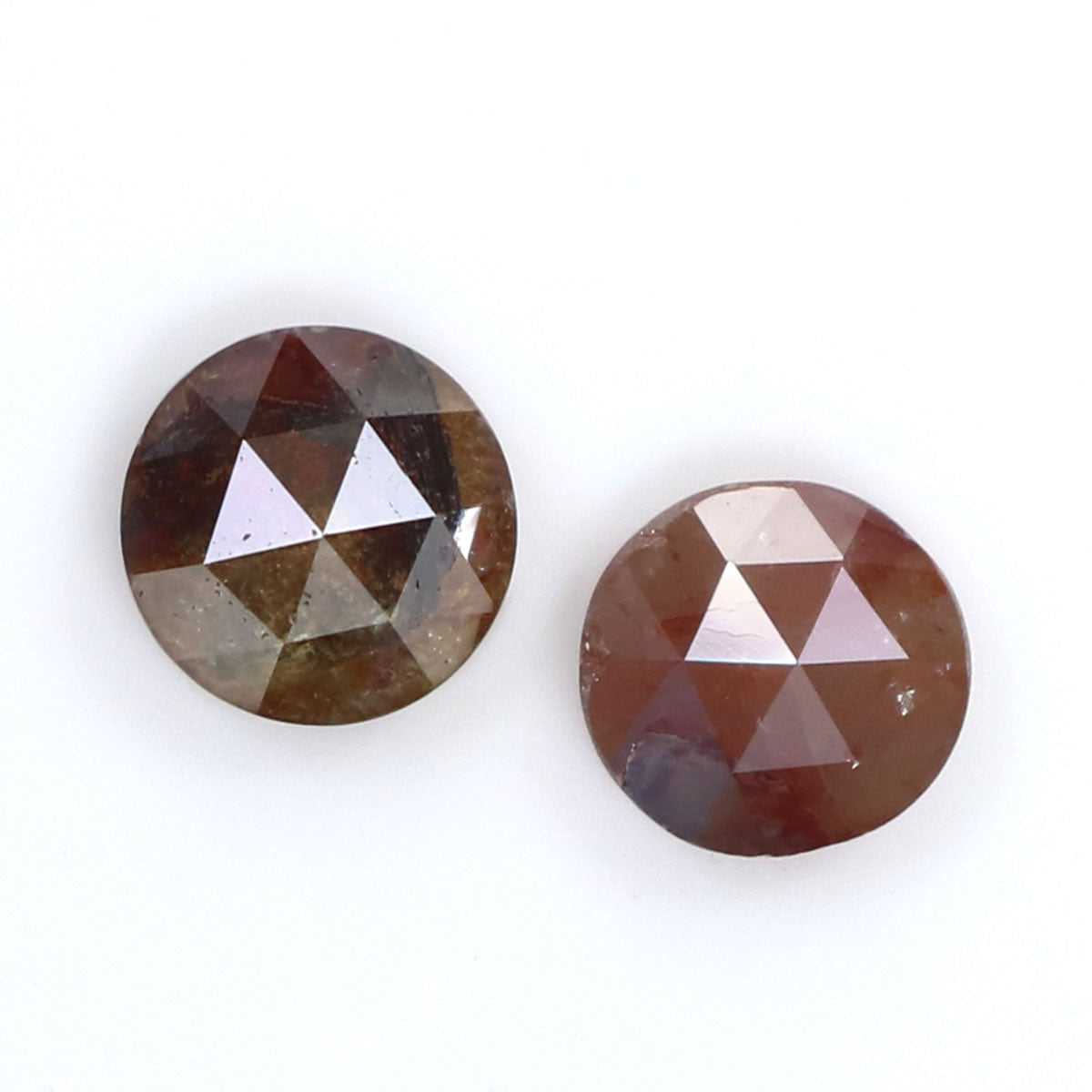 Natural Loose Rose Cut Brown Color Diamond 1.66 CT 5.90 MM Round Rose Cut Shape Diamond KDL6348