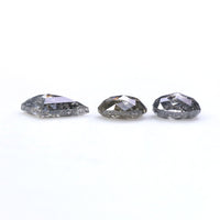 Natural Loose Mix Shape Salt And Pepper Diamond Black Grey Color 0.77 CT 4.25 MM Mix Shape Shape Rose Cut Diamond L559