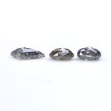 Natural Loose Mix Shape Salt And Pepper Diamond Black Grey Color 0.77 CT 4.25 MM Mix Shape Shape Rose Cut Diamond L559