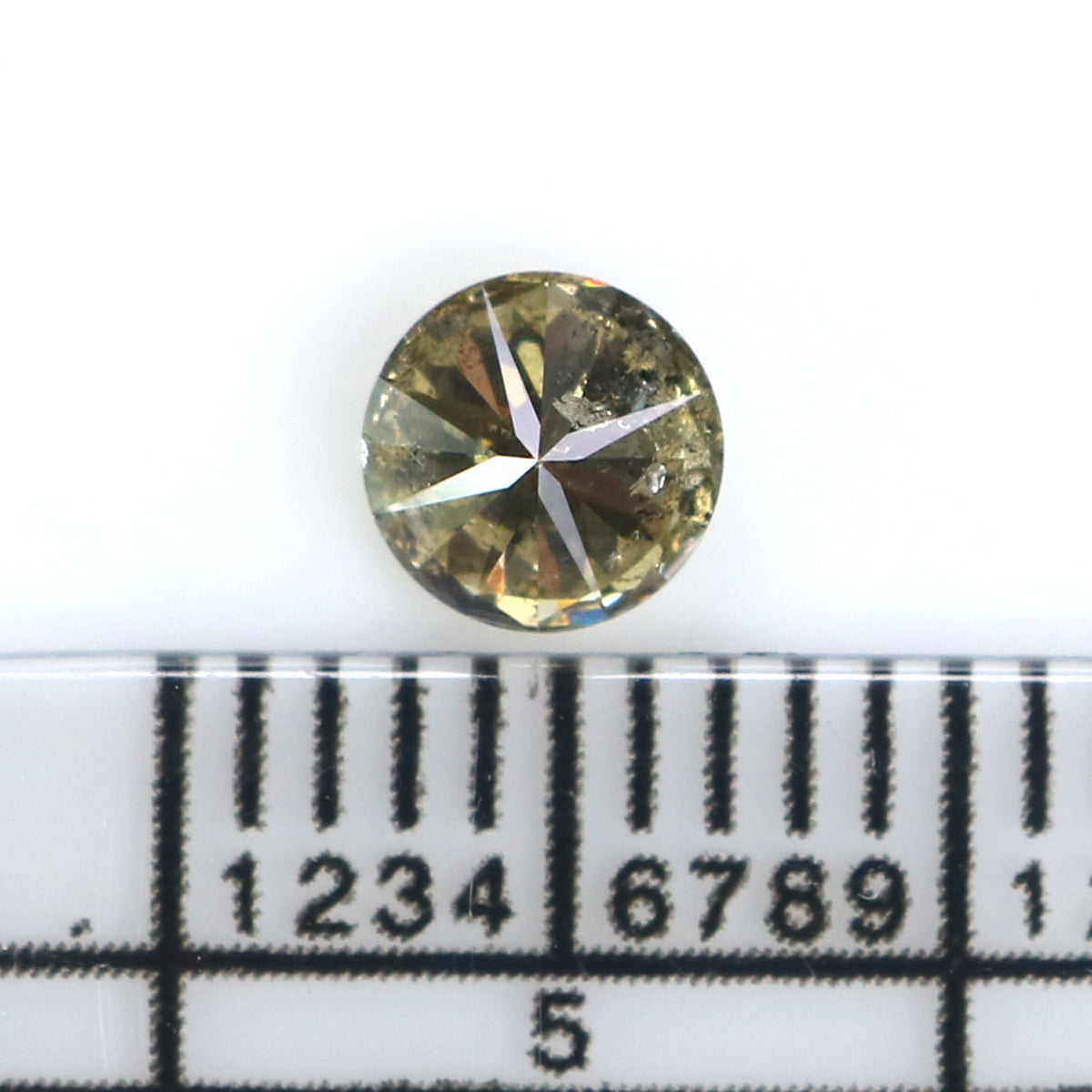 0.36 Ct Natural Loose Round Shape Diamond Light Green Color Round Cut Diamond 4.65 MM Natural Green Color Round Brilliant Cut Diamond KQ2595