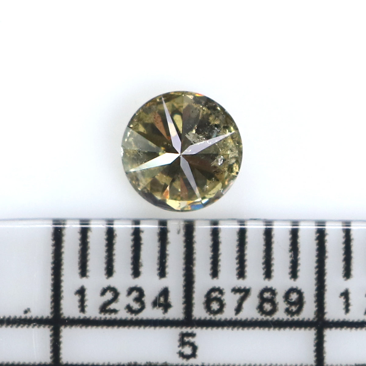 Natural Loose Round Light Green Color Diamond 0.36 CT 4.63 MM Round Shape Brilliant Cut Diamond KR2595