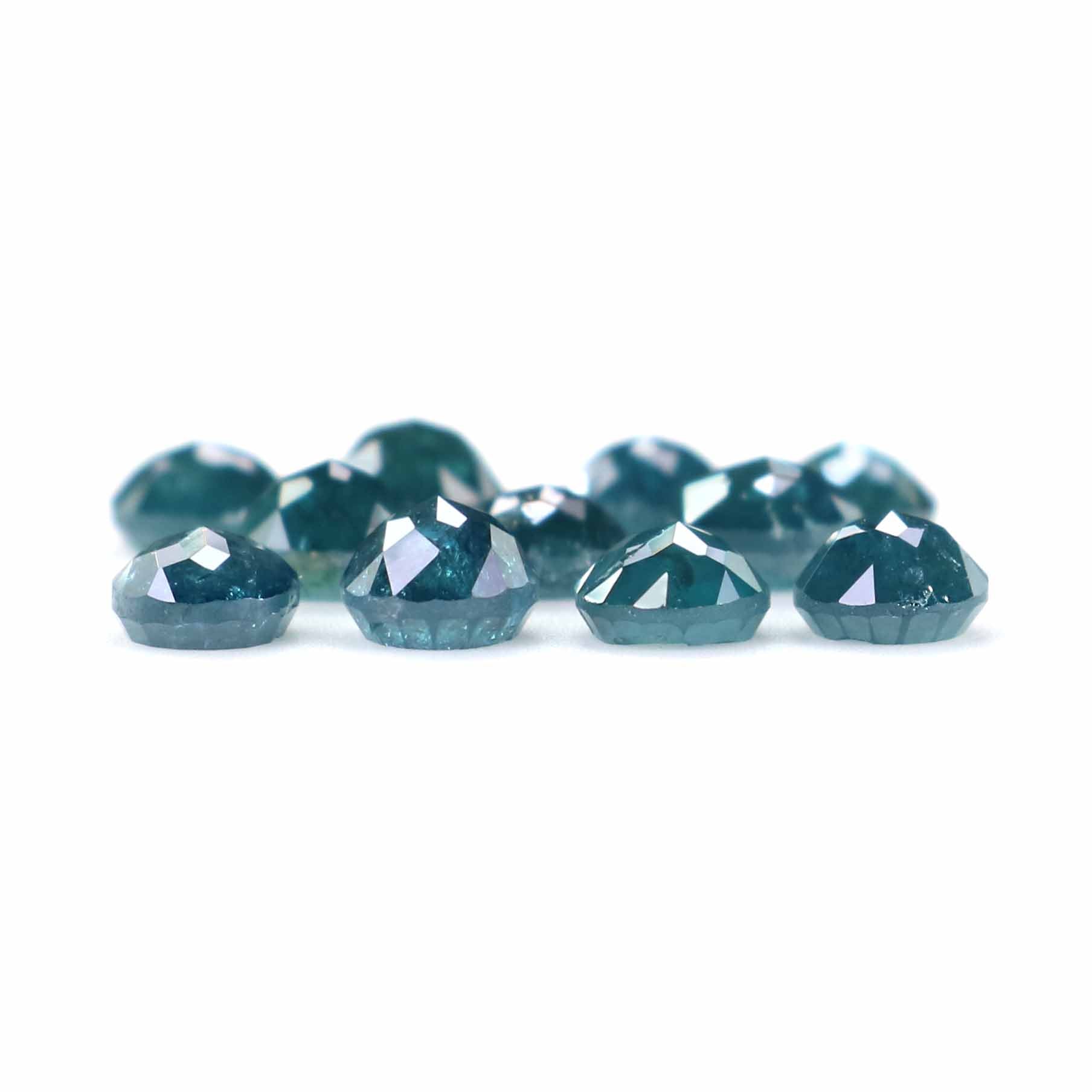 2.39 CT Natural Loose Round Rose Cut Diamond Blue Color Round Shape Diamond 3.25 MM Natural Loose Blue Color Round Rose Cut Diamond LQ2389