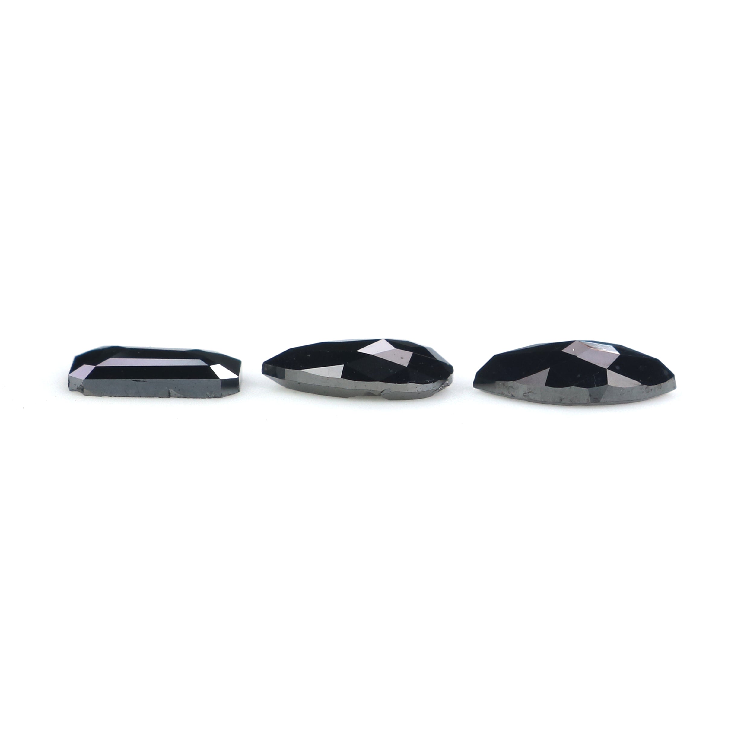 1.04 CT Natural Loose Mix Shape Diamond Black Color Mix Shape Diamond 6.75 MM Natural Loose Black Color Mix Shape Rose Cut Diamond KQ2639