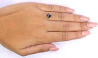 Natural Loose Shield Black Color Diamond 1.40 CT 7.40 MM Shield Shape Rose Cut Diamond L9698