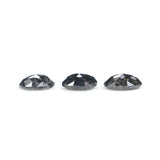 Natural Loose Oval Diamond, Salt And Pepper Oval Diamond, Natural Loose Diamond, Oval Rose Cut Diamond, 0.58 CT Oval Shape Diamond L2756