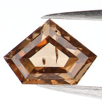 0.39 Ct Natural Loose Diamond, Shield Cut Diamond, Brown Color Diamond, Rose Cut Diamond, Real Rustic Diamond, Antique Diamond, L661