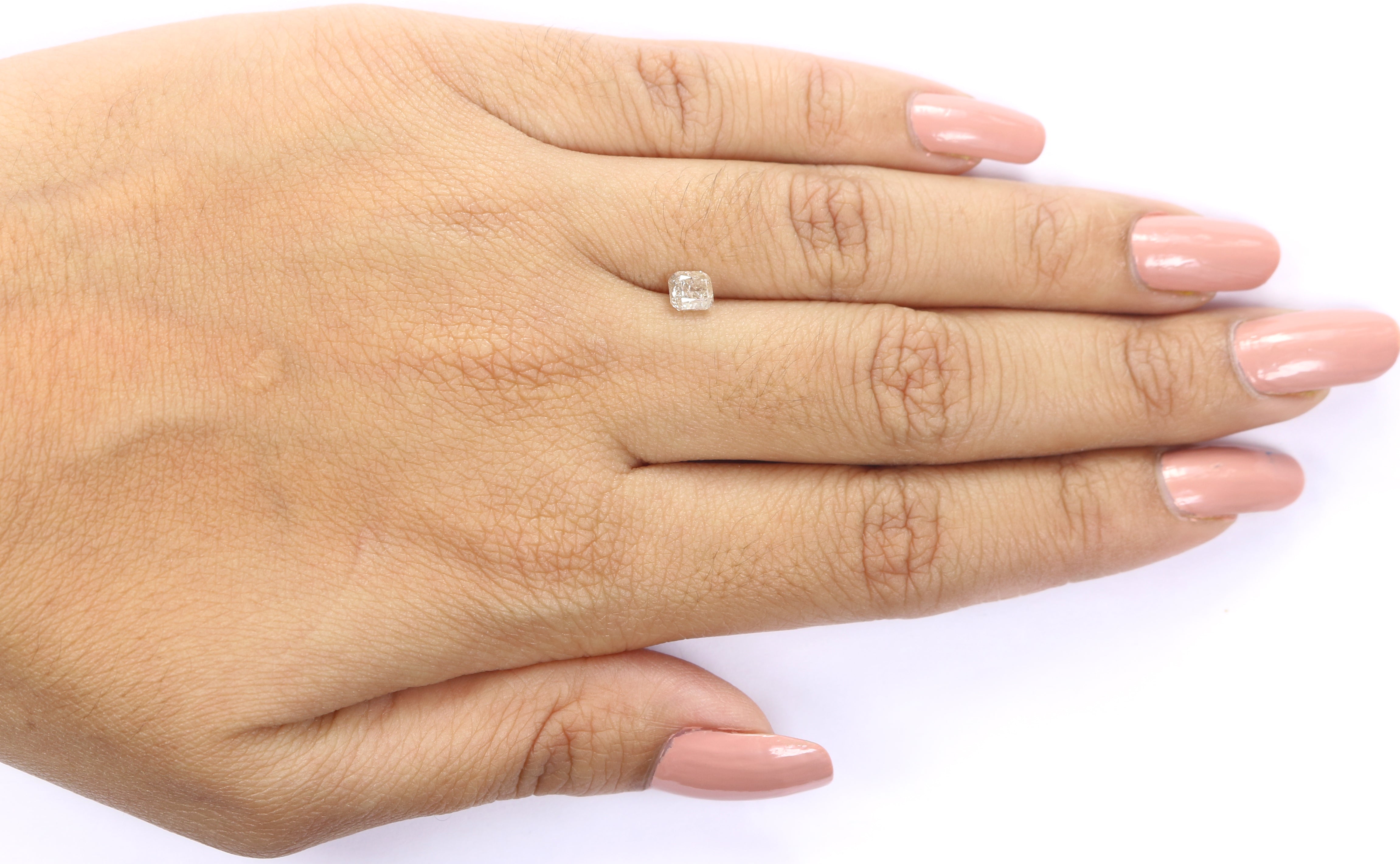 0.53 CT Natural Loose Cushion Shape Diamond Grey Color Cushion Cut Diamond 4.50 MM Natural Yellow Color Cushion Brilliant Cut Diamond LQ7447