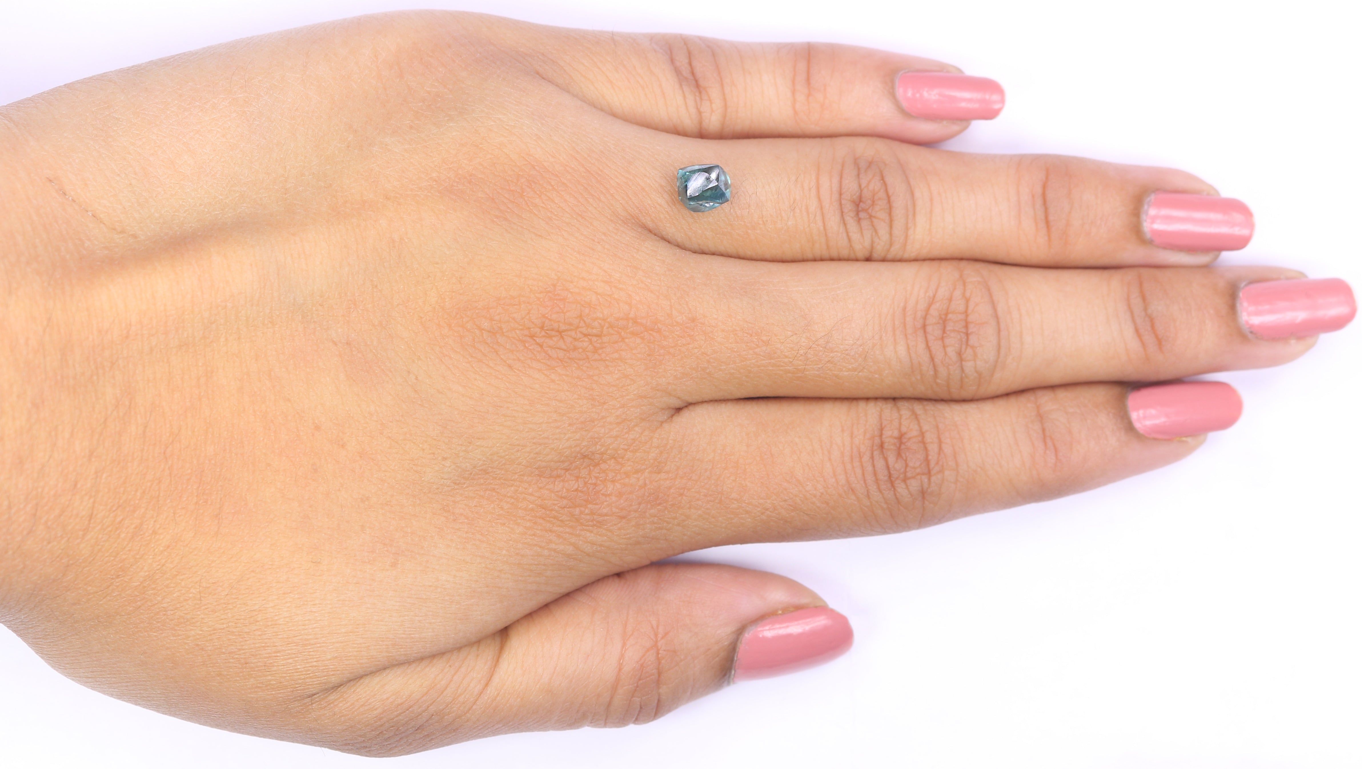 1.34 CT Natural Loose Rough Shape Diamond Blue Color Rough Cut Diamond 6.25 MM Natural Loose Blue Diamond Rough Irregular Cut Diamond QL2301