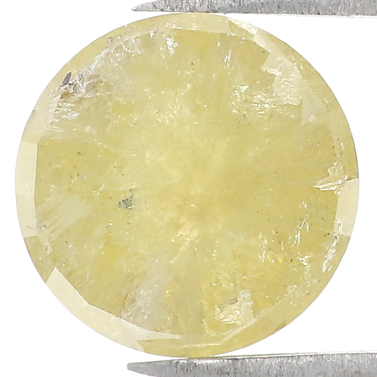 2.01 CT Natural Loose Round Rose Cut Diamond Yellow Color Round Shape Diamond 7.90 MM Natural Yellow Diamond Round Rose Cut Diamond LQ1562