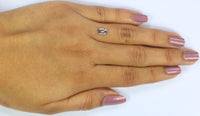 Natural Loose Emerald Shape White - F Color Diamond 0.77 CT 6.60 MM Emerald Shape Rose Cut Diamond KDL2658