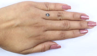 Natural Loose Cushion Diamond, Salt And Pepper Diamond, Natural Loose Diamond, Cushion Rose Cut Diamond, 0.61 CT Cushion Shape Diamond KDL2717
