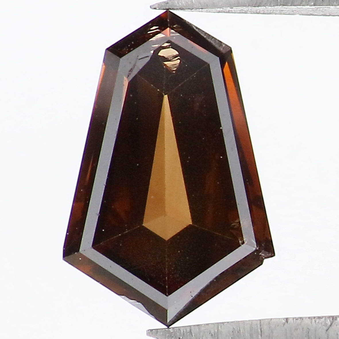 0.61 CT Natural Loose Shield Shape Diamond Brown Color Shield Cut Diamond 7.50 MM Natural Loose Brown Diamond Shield Rose Cut Diamond QL1755