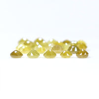 Natural Loose Rose Cut Yellow Color Diamond 1.30 CT 2.10 MM Round Rose Cut Shape Diamond L4414