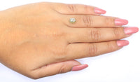 Natural Loose Hexagon Diamond Grey Yellow Color 1.51 CT 7.80 MM Hexagon Shape Rose Cut Diamond KR1613