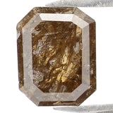 Natural Loose Emerald Diamond Brown Color 1.66 CT 7.90 MM Emerald Shape Rose Cut Diamond L7671
