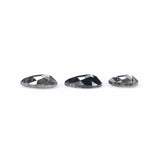 Natural Loose Pear Diamond, Salt And Pepper Pear Diamond, Natural Loose Diamond, Pear Rose Cut Diamond, 0.48 CT Pear Cut Diamond KR2645