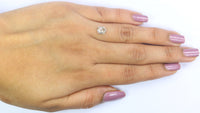 Natural Loose Hexagon Diamond White - J Color 1.12 CT 6.84 MM Hexagon Shape Rose Cut Diamond KDL2683
