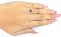 Natural Loose Cushion Black Color Diamond 0.75 CT 5.80 MM Cushion Shape Rose Cut Diamond KR2084