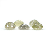 Natural Loose Rose Cut Yellow Grey Diamond Color 1.58 CT 3.90 MM Round Rose Cut Shape Diamond L9886