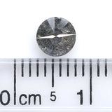 Natural Loose Round Salt And Pepper Diamond Black Grey Color 0.65 CT 5.25 MM Round Brilliant Cut Diamond L041