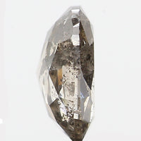0.37 Ct Natural Loose Diamond, Oval Diamond, Black Diamond, Grey Diamond, Salt and Pepper Diamond, Antique Diamond, Real Diamond L395