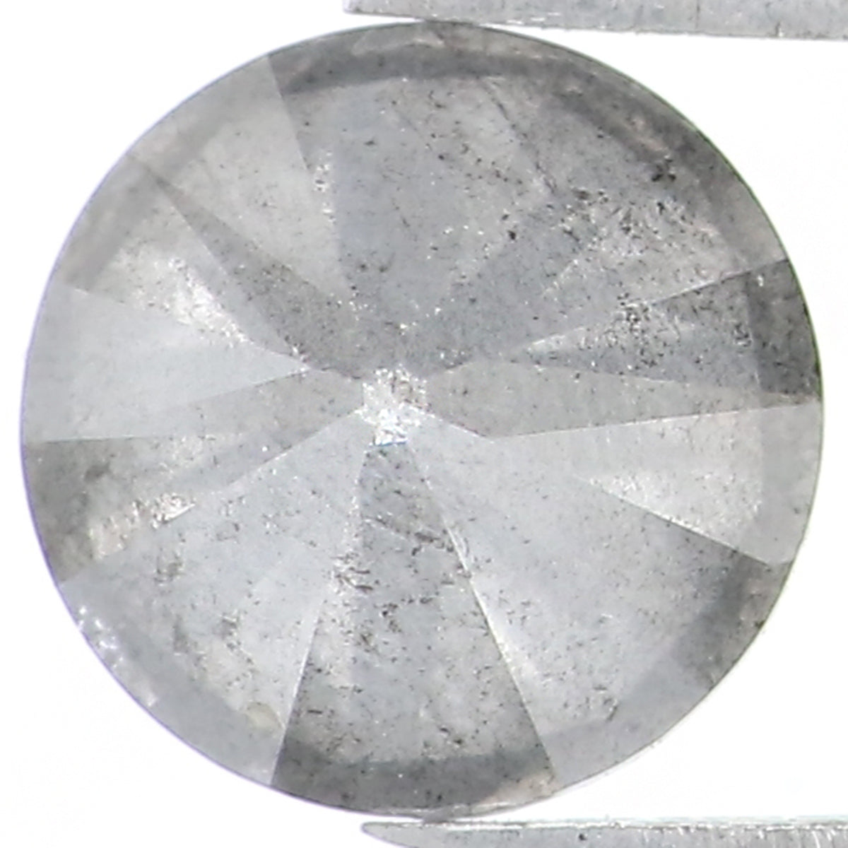 Natural Loose Round Salt And Pepper Diamond Black Grey Color 1.07 CT 6.20 MM Round Brilliant Cut Diamond L1470