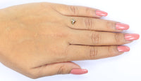Natural Loose Shield Brown Color Diamond 0.66 CT 5.10 MM Shield Shape Rose Cut Diamond L369