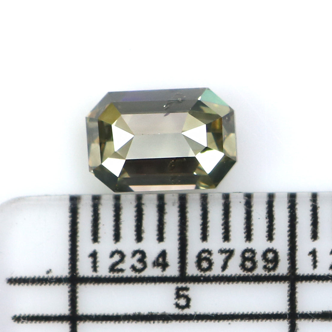 Natural Loose Emerald Shape White - K Color Diamond 1.17 CT 6.83 MM Emerald Shape Rose Cut Diamond L2615