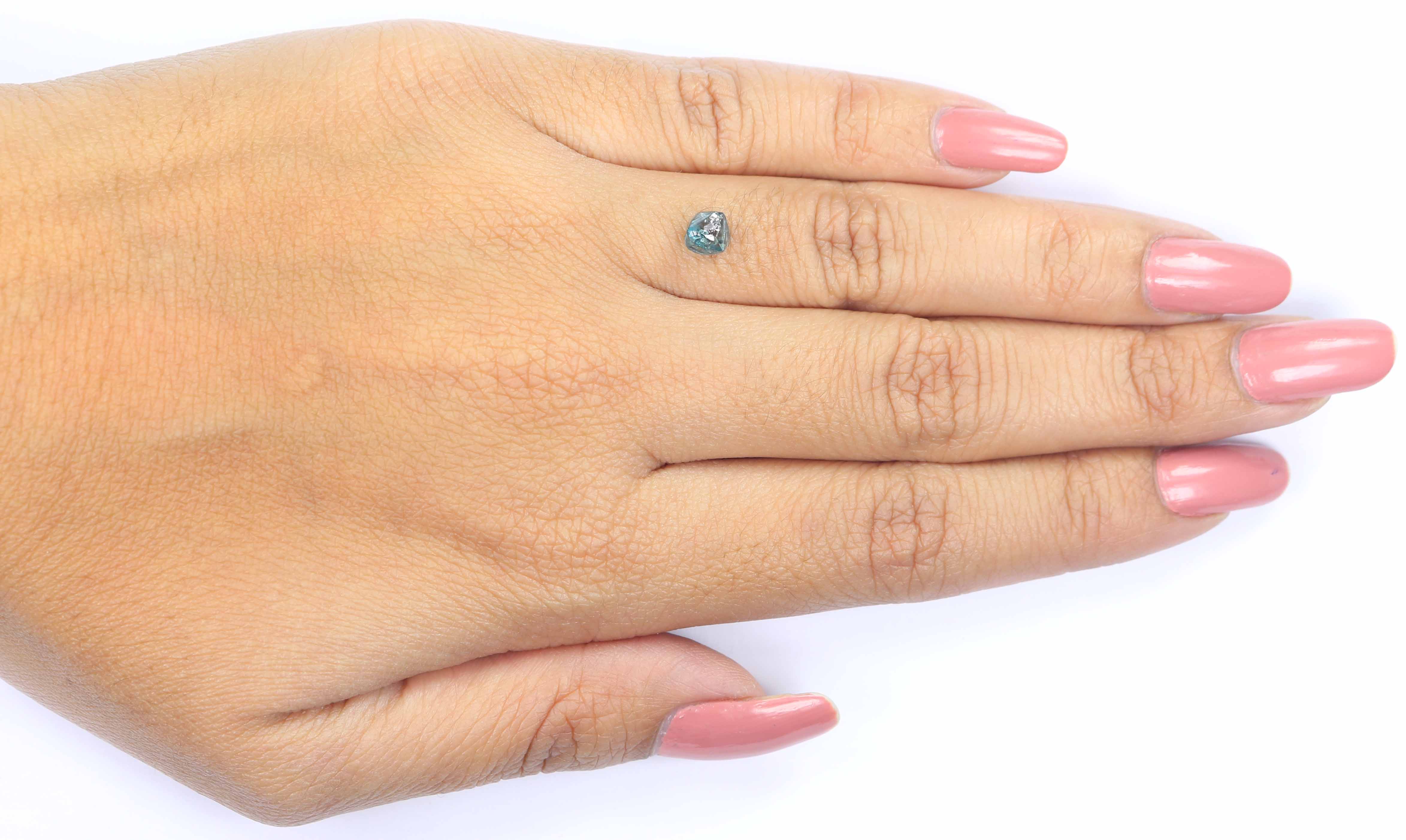 0.94 CT Natural Loose Rough Shape Diamond Blue Color Rough Cut Diamond 5.75 MM Natural Loose Blue Diamond Rough Irregular Cut Diamond QL2360