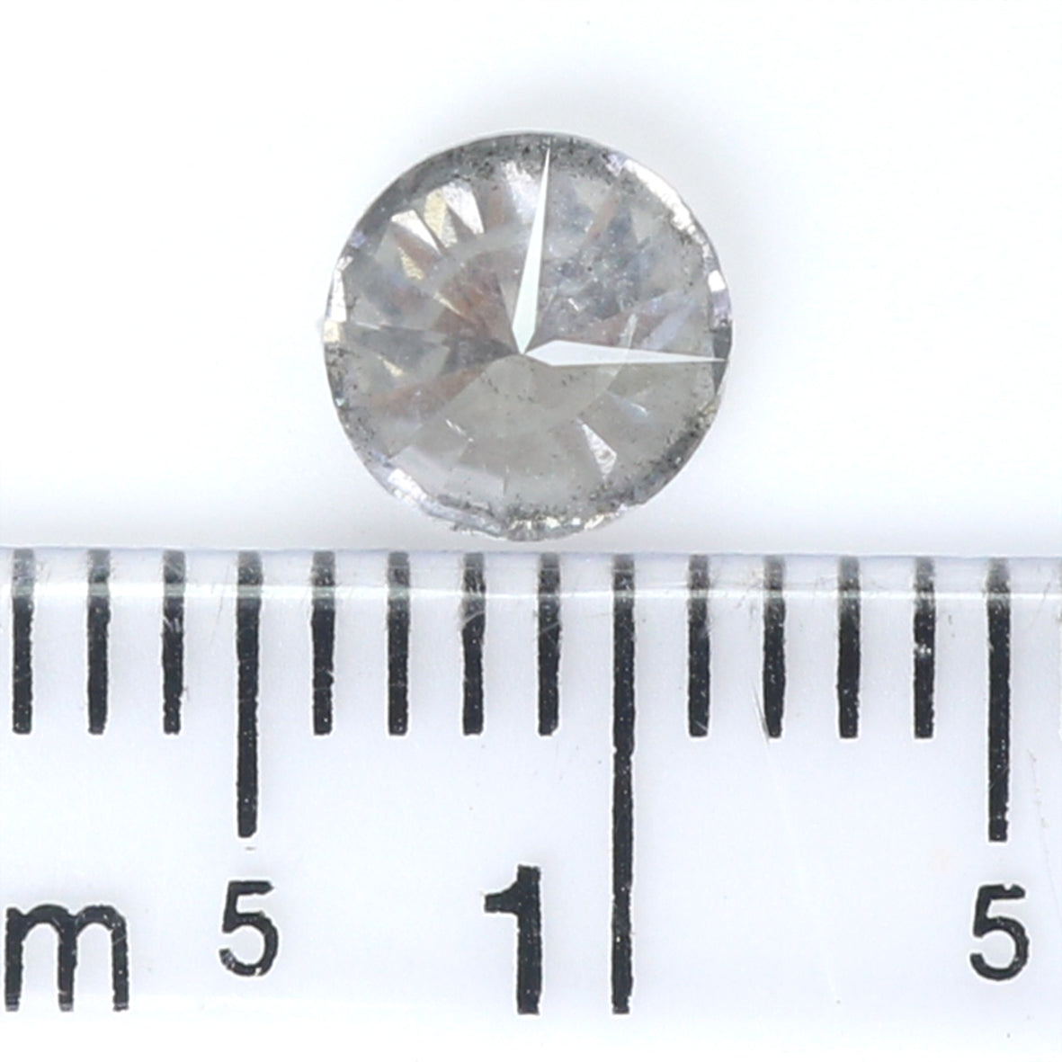0.69 CT Natural Loose Round Shape Diamond Salt And Pepper Round Diamond 5.50 MM Natural Black Grey Color Round Brilliant Cut Diamond LQ482