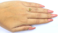 Natural Loose Shield Yellow Color Diamond 0.99 CT 5.75 MM Shield Shape Rose Cut Diamond L9959