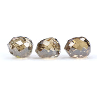 Natural Loose briolette Brown Color Diamond 1.01 CT 3.72 MM Drop Shape Rose Cut Diamond L9889