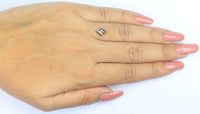 Natural Loose Kite Diamond Grey Brown Color 1.10 CT 9.80 MM Kite Shape Rose Cut Diamond L8105