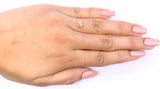 Natural Loose Rose Cut Yellow Brown Diamond Color 0.97 CT 6.05 MM Round Rose Cut Shape Diamond L8864