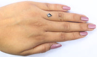 Natural Loose Kite Diamond Black Color 0.63 CT 8.43 MM Kite Shape Rose Cut Diamond KR2620