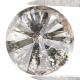 Natural Loose Round Salt And Pepper Diamond Black Grey Color 0.43 CT 4.55 MM Round Brilliant Cut Diamond KR2414