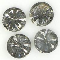 Natural Loose Round Salt And Pepper Diamond Black Grey Color 0.71 CT 3.50 MM Round Brilliant Cut Diamond KDL1046