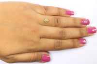 Natural Loose Kite Diamond Yellow Color 0.63 CT 7.40 MM Kite Shape Rose Cut Diamond KR1906