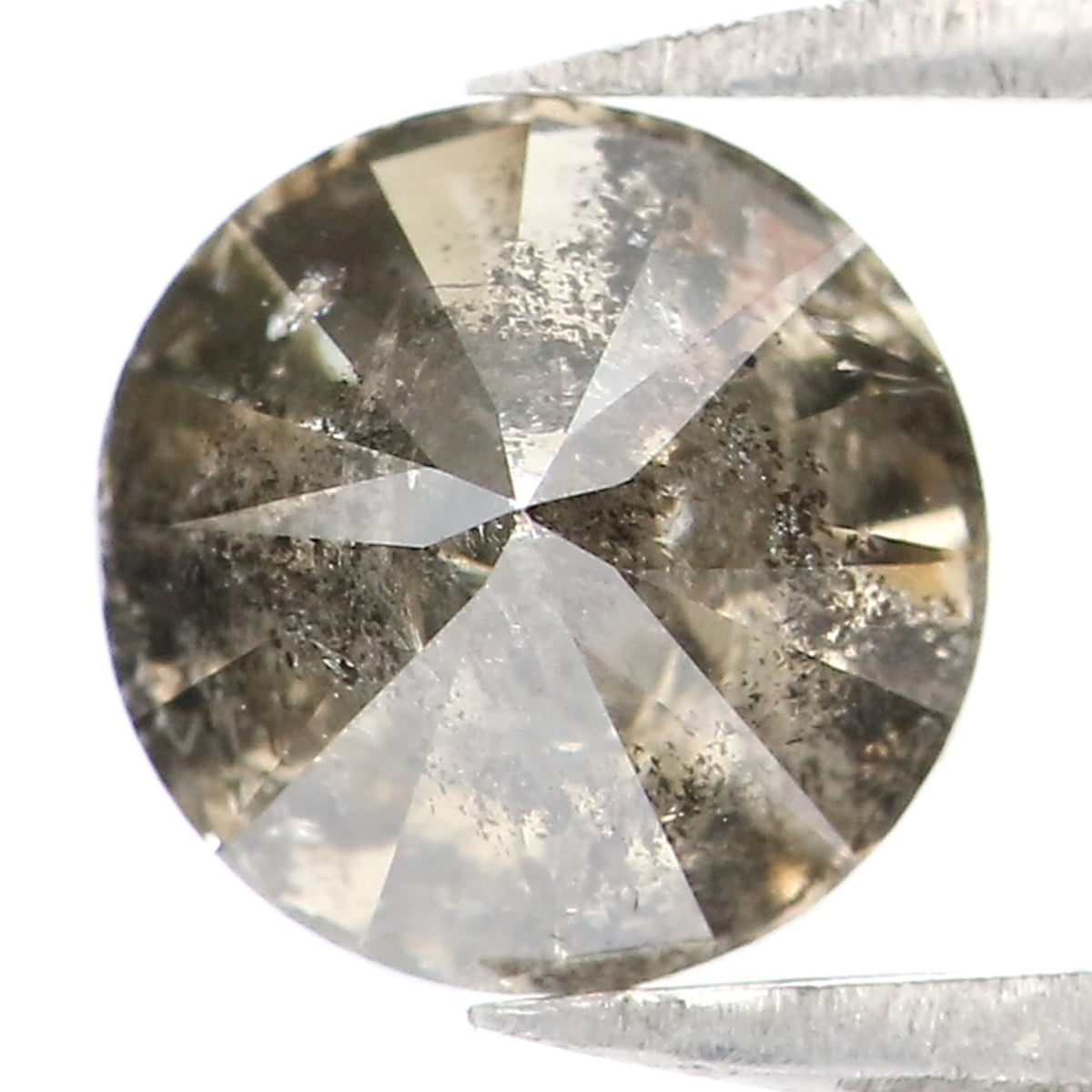 1.48 CT Natural Loose Round Shape Diamond Salt And Pepper Round Cut Diamond 6.70 MM Natural Loose Diamond Round Brilliant Cut Diamond LQ8699