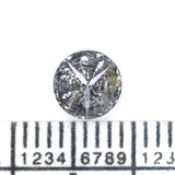 Natural Loose Round Diamond, Salt And Pepper Round Diamond, Natural Loose Diamond, Round Brilliant Cut Diamond, 0.77 CT Round Shape KDL2751